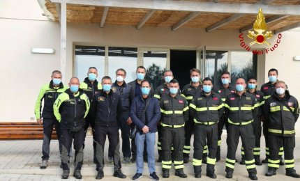 Iniziato ad Ugento il primo corso nazionale per unità cinofile dei Vigili del Fuoco