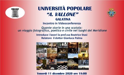 All'Università Popolare la videoconferenza di Gianluca Palma, custode della “Scatola di Latta”