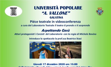 “Aspettando Gesù”, il teatro online dell'Università Popolare di Galatina