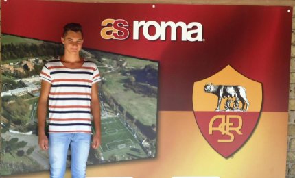 Stefano Greco, quattordicenne galatinese, ha firmato con la squadra di Totti