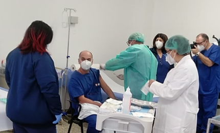 Il primario di Malattie Infettive è stato il primo vaccinato di Galatina