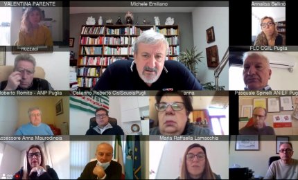 Regione Puglia, prorogata fino a sabato 16 gennaio l'ordinanza in vigore sulla scuola