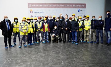 COVID-19. Puglia arancione con 1123 nuovi casi, 79 in provincia di Lecce. Inaugurato il nuovo Ospedale Covid in Fiera del Levante 