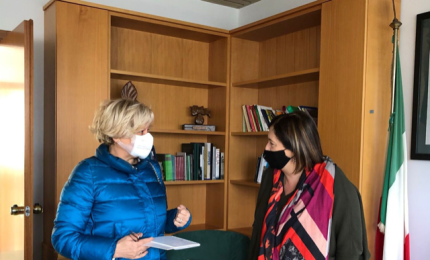 Loredana Capone in visita al carcere di Lecce