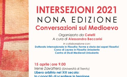 “Soggetto e libertà”, cinque seminari di Unisalento per "Intersezioni"