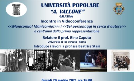 “Manicomio! Manicomio!” i “Sei personaggi in cerca d’autore” a cent’anni dalla prima rappresentazione