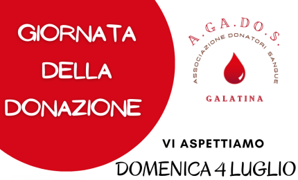 Domenica puoi donare &quot;Una goccia di vita per la vita!&quot;