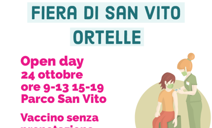 Vaccino anticovid, un open day alla Fiera regionale di San Vito a Ortelle 