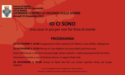 #IOCISONO 2021, manifestazione in Piazza Alighieri a Galatina