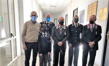 Michele da Soleto "Poliziotto per un giorno" grazie all'ANPS di Galatina