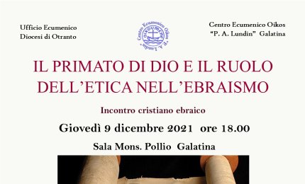 "Il primato di Dio e il ruolo dell'etica nell'ebraismo"