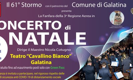 La fanfara dell'Aeronautica Militare in concerto al Cavallino Bianco di Galatina