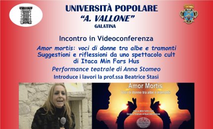 Anna Stomeo all'Università Popolare di Galatina