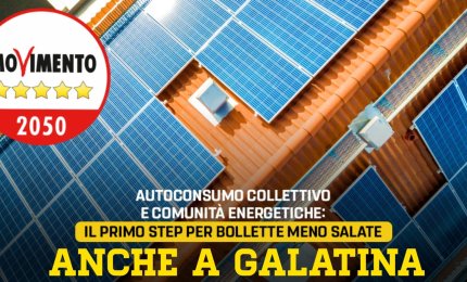 "Comunità energetiche" anche a Galatina con il M5s