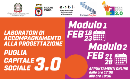 Al via “Puglia Capitale Sociale 3.0” 