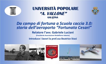 All'Università Popolare la storia dell'Aeroporto di Galatina
