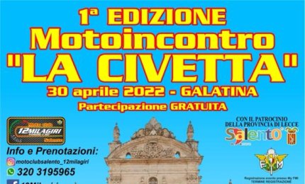 Programmato per il 30 Aprile a Galatina il Motoincontro 'La Civetta'