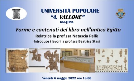 “Forme e contenuti del libro nell'Antico Egitto” 