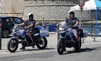 La Polizia di Stato di Gallipoli attiva le volanti in moto (Nibbio)