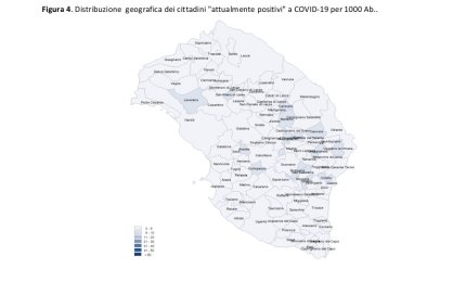 COVID-19. In leggero aumento il numero dei galatinesi ancora positivi