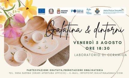 A Galatina un laboratorio della ceramica, una lettura teatralizzata e una ciclo escursione gratuita