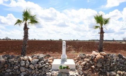 Scoperta la stele commemorativa del tenente Alberto Testa appena restaurata a Galatina