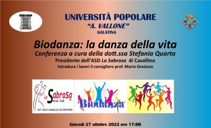 “Biodanza: la danza della vita”, Stefania Quarta a Galatina per l'Università Popolare