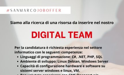 Entrare nel digital team di Gruppo San Marco