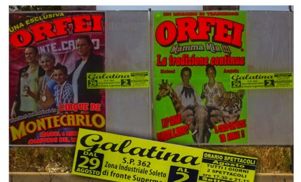 'Circo con animali vietato a Galatina? No problem, lo piazziamo a Soleto... o quasi'