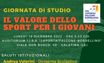 “Il valore dello sport per i giovani” 