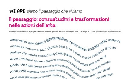 &quot;Il paesaggio: consuetudine e trasformazione nelle azioni dell'arte&quot;