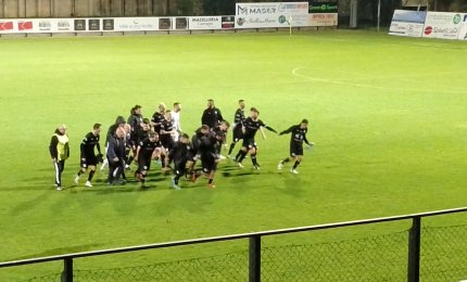 Il Galatina calcio chiude al terzo posto il girone di andata dopo aver battuto in casa il Seclì