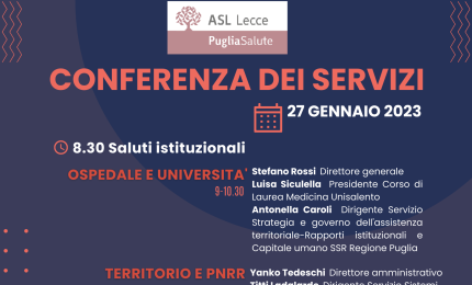 Si apre oggi la Conferenza dei Servizi di Asl Lecce