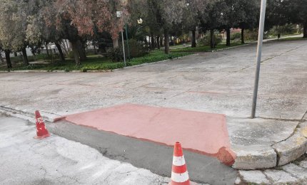 Realizzati due scivoli in piazza “Vittime delle Foibe”