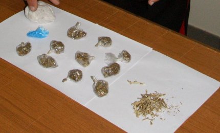 Un diciassettenne di Andrano arrestato per 10 grammi di marijuana
