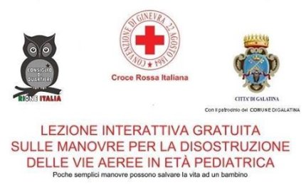 Ancora due giorni per iscriversi alla lezione interattiva delle manovre per la disostruzione delle vie aeree in età pediatrica