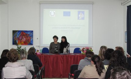 Maria Cristina Rizzo al Liceo Colonna di Galatina