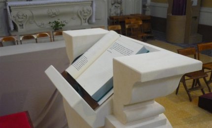 Il nuovo ambone dell'Immacolata