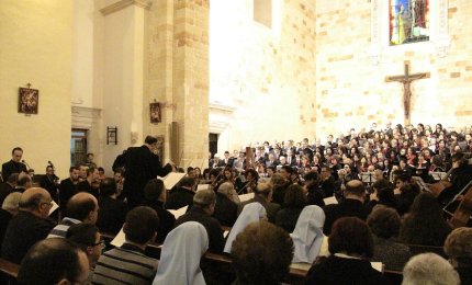 Una chiesa di San Biagio gremita canta e prega con Frisina