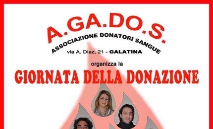 Il 5 gennaio 'Giornata della Donazione' organizzata dall'A.Ga.do.s.