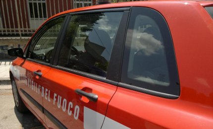 Fuoco nella casa di campagna di un pensionato di Noha