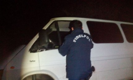 Ladri di pannelli fuggono sulla Galatina-Lecce inseguiti dalla Fidelpol. Recuperata la refurtiva