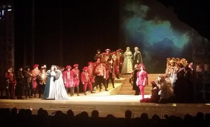 La prima del  'Don Carlo' al Politeama
