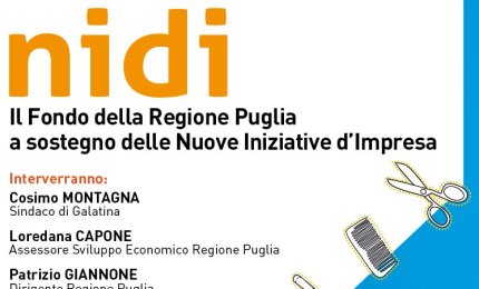 'NIDI', a Galatina un convegno sugli incentivi alle nuove imprese