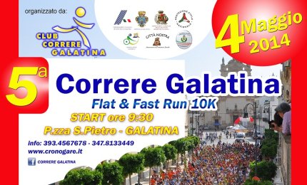 Quinta edizione di 'Correre Galatina' da record