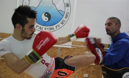 Andrea Ferreri della Zen Shin di Galatina fra gli azzurri di Sanda