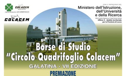 Borse di studio 'Circolo Quadrifoglio', la premiazione
