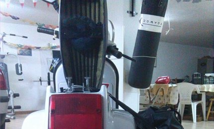 Galatina-Bologna in Vespa 50