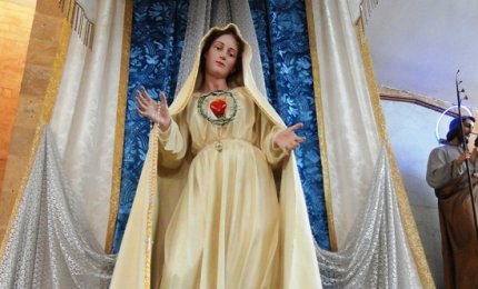 La nuova statua del Cuore Immacolato di Maria