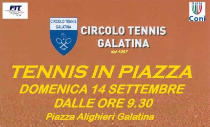 A Galatina il tennis va in piazza